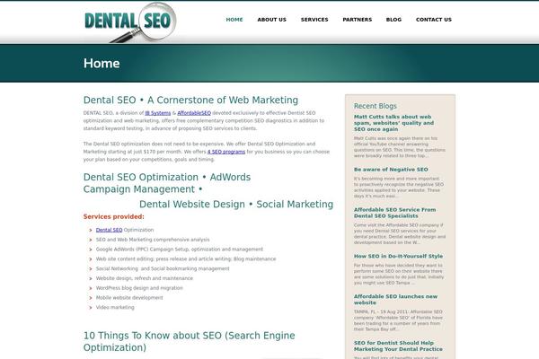 Sansation theme site design template sample