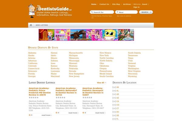 GeoPlaces theme site design template sample