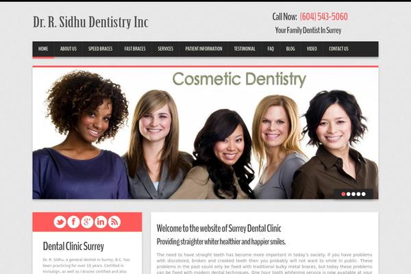 Duena theme site design template sample