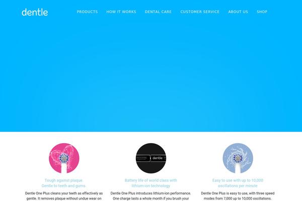 dentle.com site used Cake-child