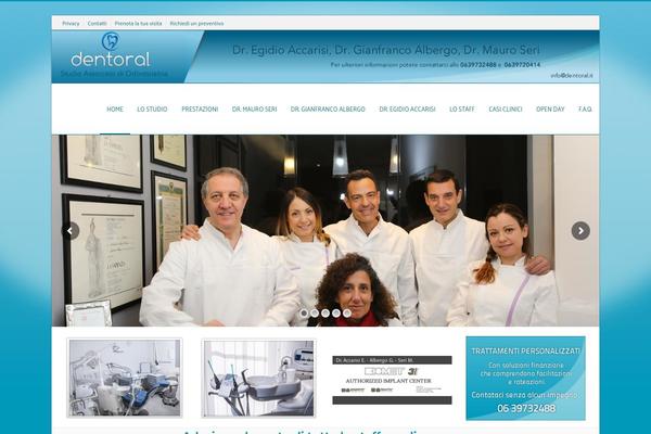 Dental theme site design template sample