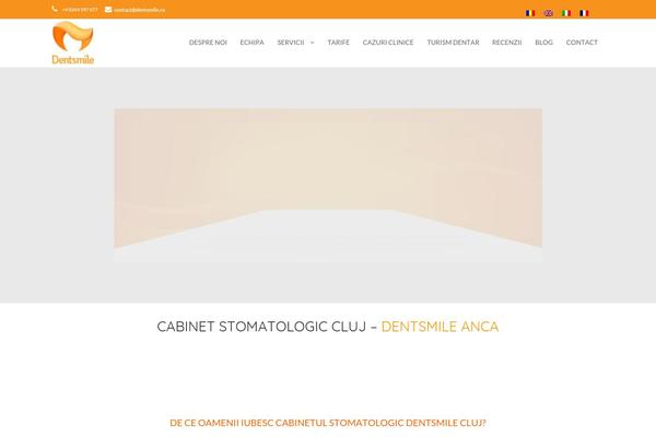 dentsmile.ro site used Wp_glory