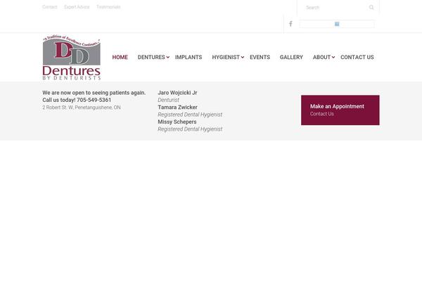 Dent-all-child theme site design template sample