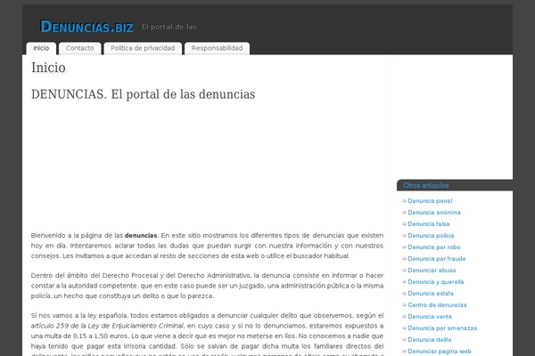 WordPress website example screenshot