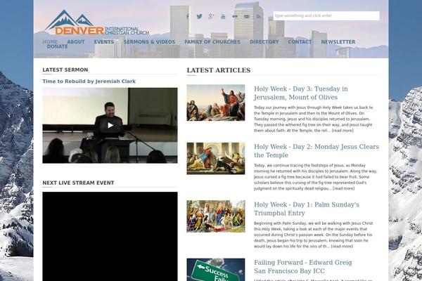 Belief theme site design template sample