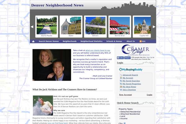 Site using Facebook Like Box plugin