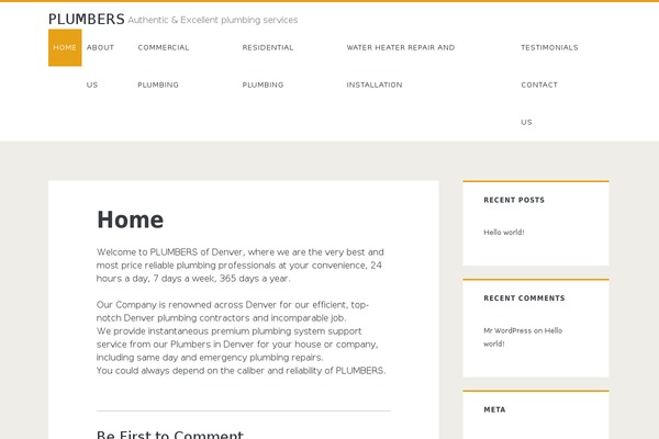 Ignite theme site design template sample
