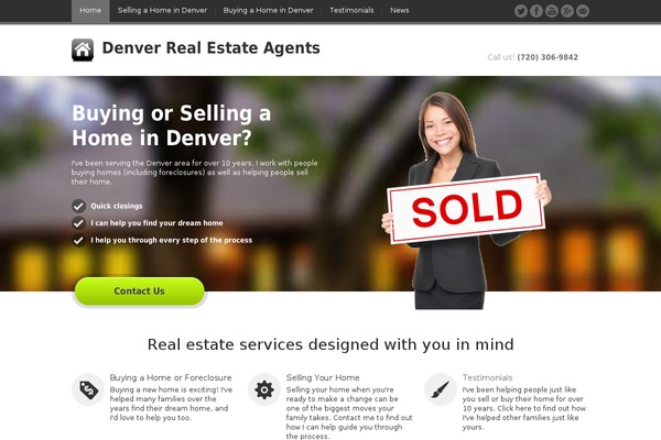 JustLanded theme site design template sample