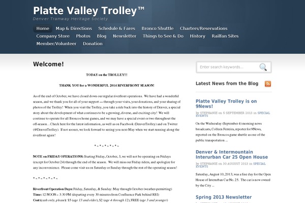 denvertrolley.org site used Inspire