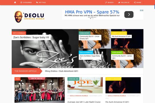 Site using Meks ThemeForest Smart Widget plugin