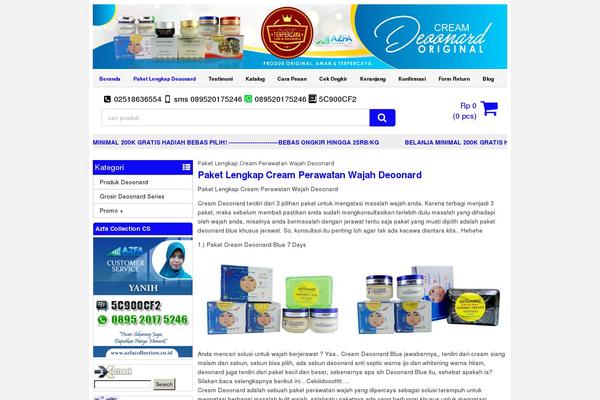 deoonardcream.com site used Azfa