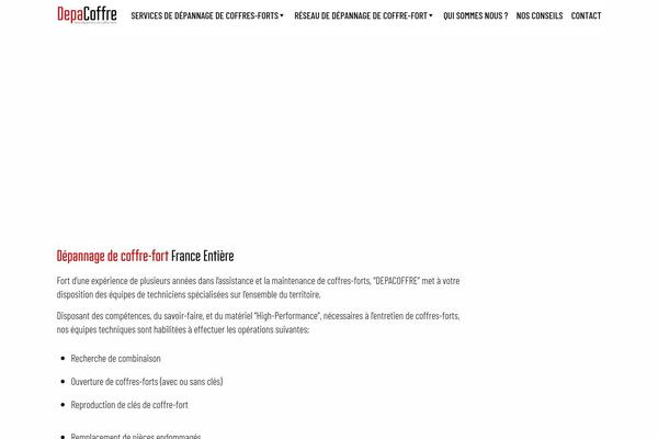 depannage-coffre-fort.com site used Hexacoffretemplate