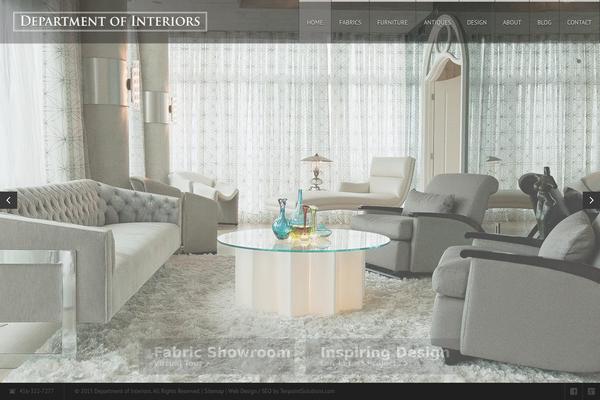 Interiors theme site design template sample