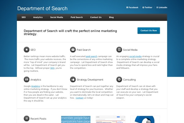 Nexus theme site design template sample