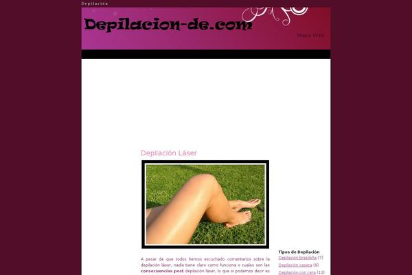 ColdBlue theme site design template sample