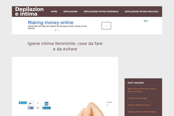 Neoclassical theme site design template sample
