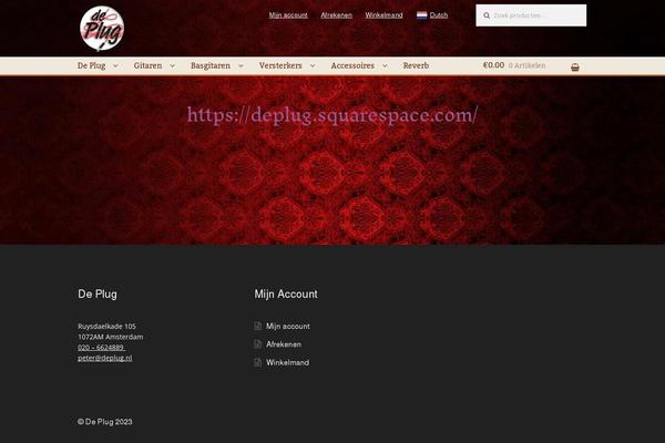 Site using Storefront-designer plugin