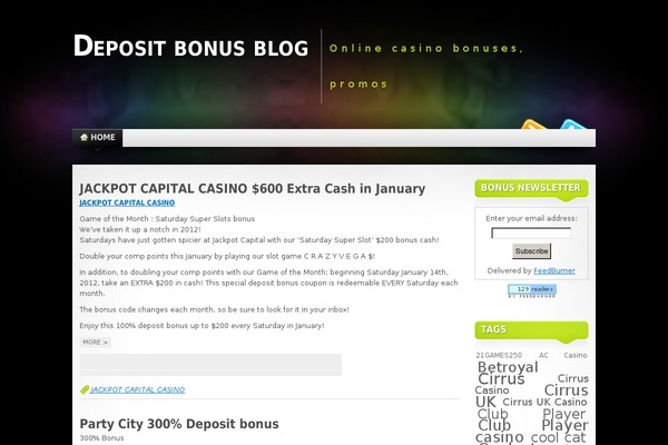 depositbonus2.com site used Deposit