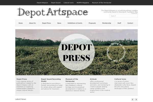 Total theme site design template sample