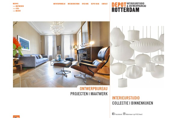 Depot theme site design template sample