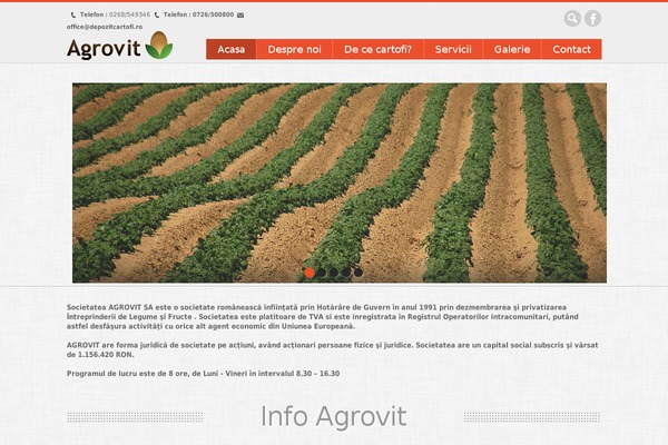 depozitcartofi.ro site used Nevon Theme