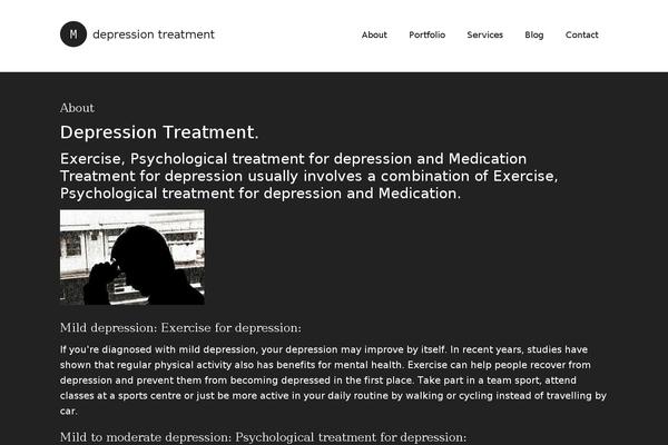 Modern Portfolio Pro theme site design template sample
