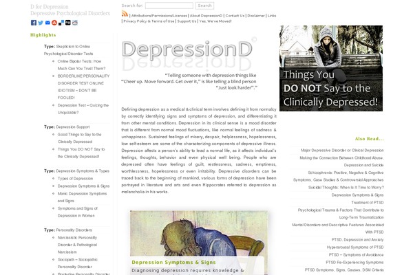 depressiond.org site used Twenty Ten