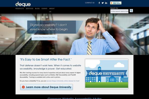 deque.com site used Deque