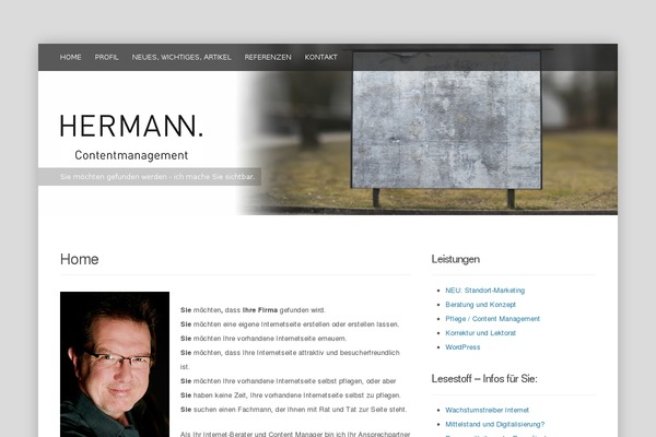 deCente theme site design template sample