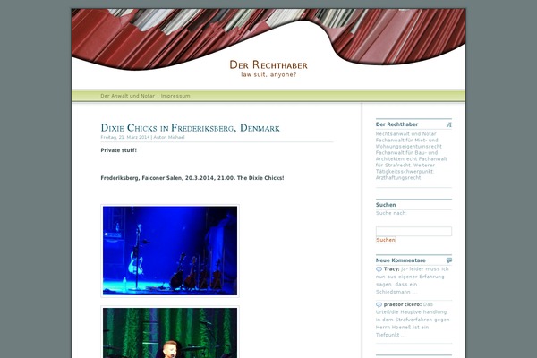 der-rechthaber.de site used Dialogue_menu