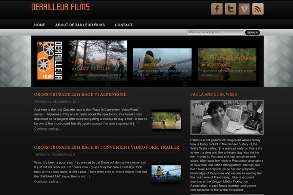 derailleurfilms.com site used Black Aperture