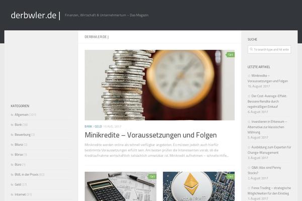 Hueman theme site design template sample