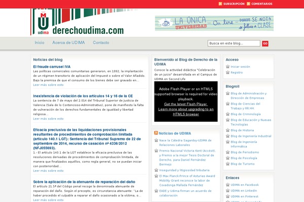 derechoudima.com site used Udima
