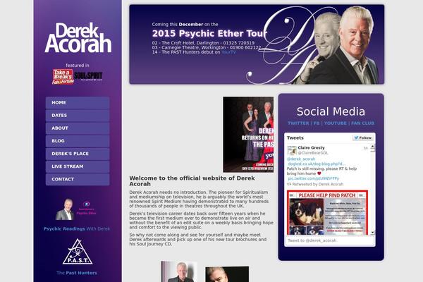 derekacorah.com site used Derek
