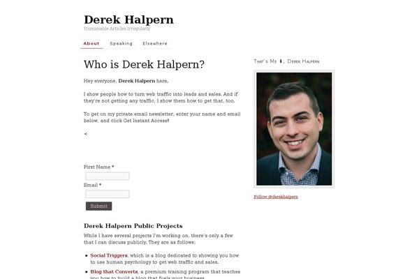 Site using Sharebar plugin