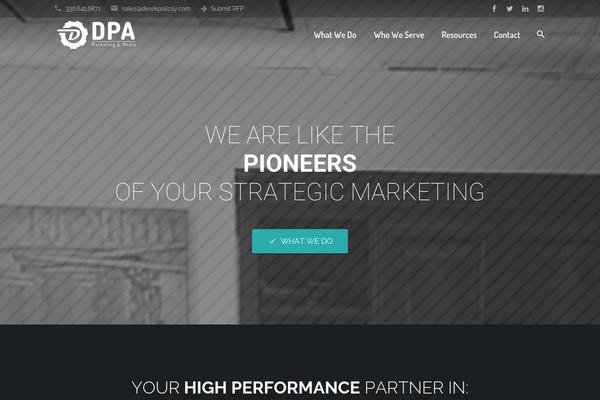 Zephyr theme site design template sample