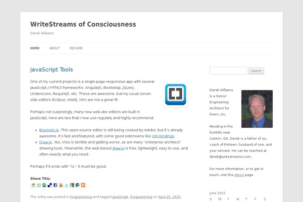Site using Sociable-30 plugin