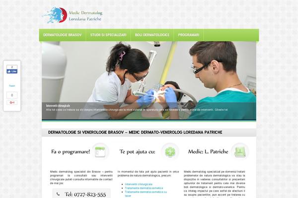 Healthcare theme site design template sample