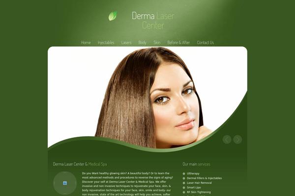 Beauty-center theme site design template sample