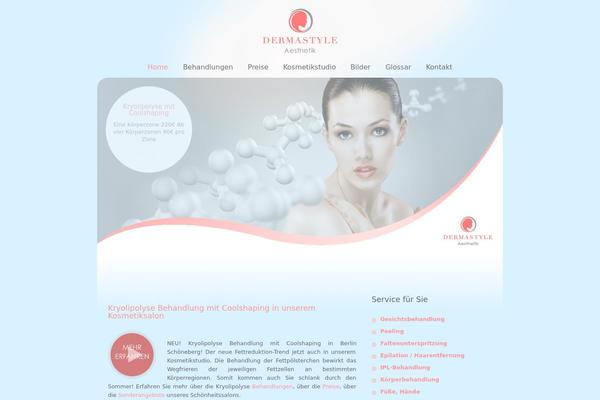 Beauty-center theme site design template sample