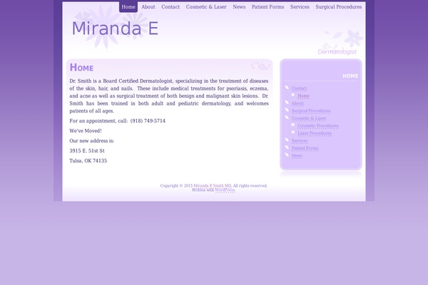 Thistle theme site design template sample