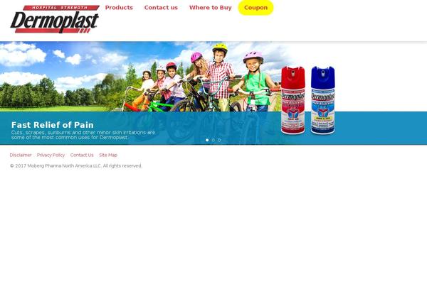 dermoplast.com site used Dermoplast