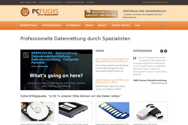 derpcfuchs.de site used Modernize v3.16