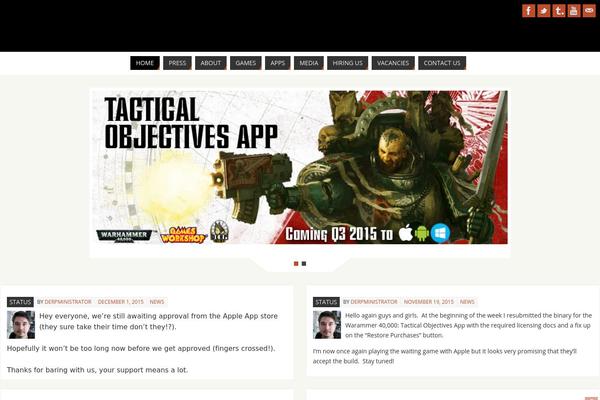 Parabola theme site design template sample