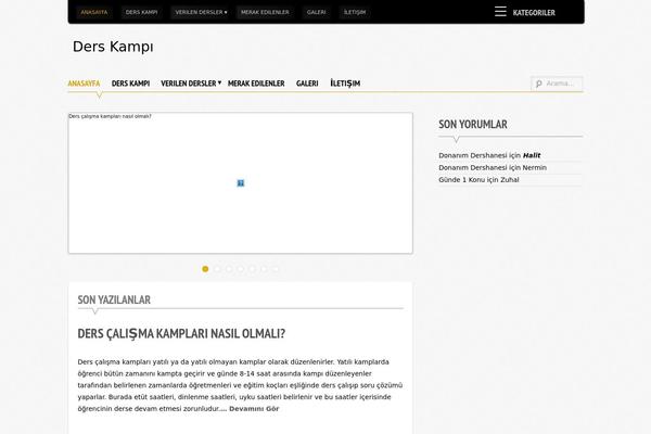 Supernova theme site design template sample