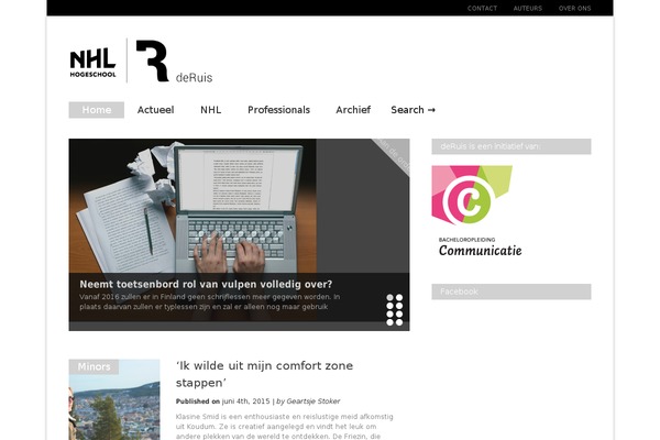 Gonzo theme site design template sample