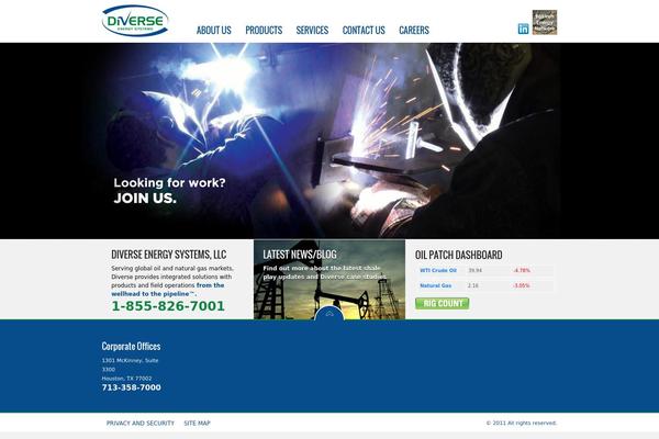 Radial theme site design template sample