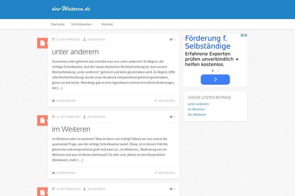Icy theme site design template sample
