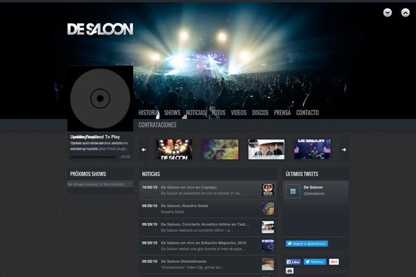 Soundcheck theme site design template sample