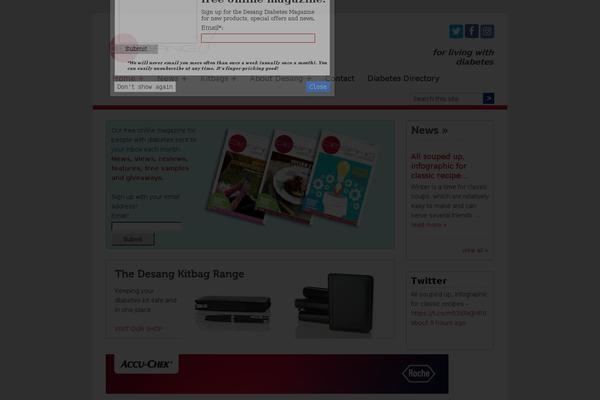 desang.net site used Shout